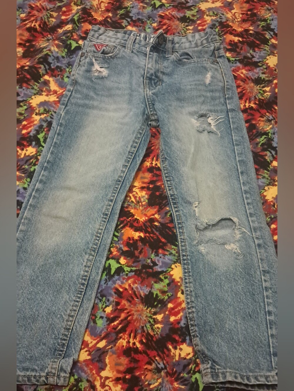 Little Boys Like New Guess Distressed Denim Jeans